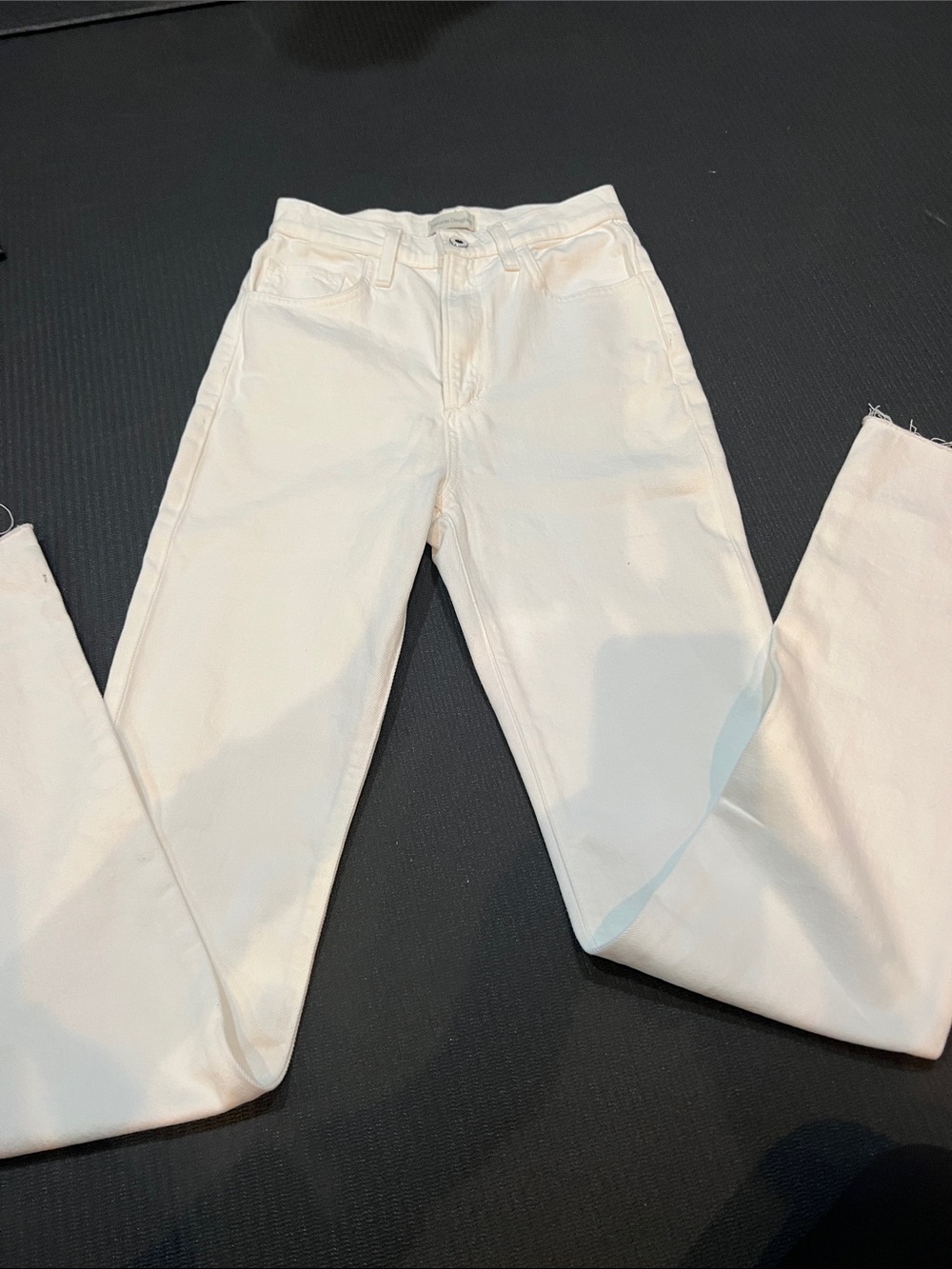 Favorite Daughter. White High-Rise Jeans